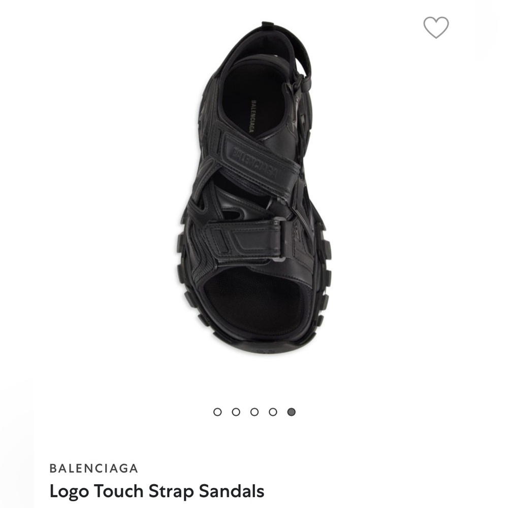 Balenciaga Logo Sandals Size  37
